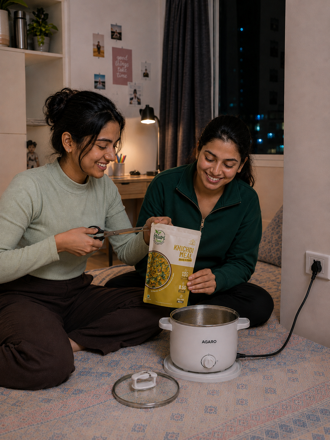 Nutriease Khichdi Meal Ready to Cook | High Protein Khichidi Mix |13g Protein | Just Add Water | 5 Min Cooking | Travel Friendly Meal | No Preservatives |100g